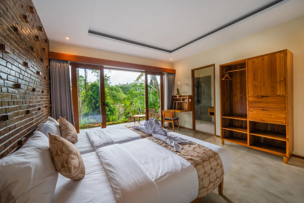 Serene bedroom interior